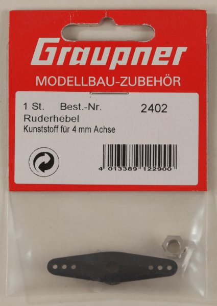 Graupner 2402 Ruderhebel f. 4 mm Achsen