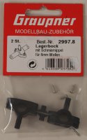 Graupner 2997.8 Lagerbock m. Schmiern. Inh. 2 St.