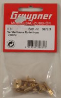 Graupner  3676.3 Verstellbares Ruderhorn Messing M3  VE 5
