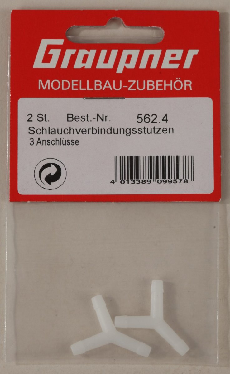 Graupner 562.4 Schlauchverbinder 4mm Y-Stück, 4,00 €