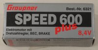 Graupner 6321 SPEED 600 Plus 8,4V