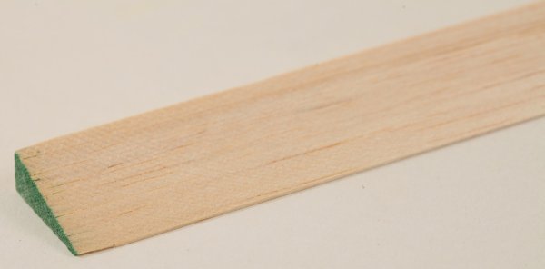 Graupner  667.10X30 Balsa-Endleisten, grün 10x30x1000 mm