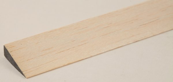 Graupner  667.10X35 Balsa-Endleisten, schwarz 10x35x1000 mm