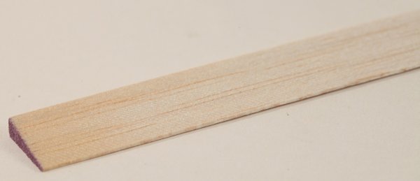 Graupner  667.5X20 Balsa-Endleisten, violett 5x20x1000 mm