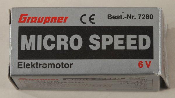Graupner 7280 MICRO SPEED 6 V (1,5 bis 7,2 V 0,5 A