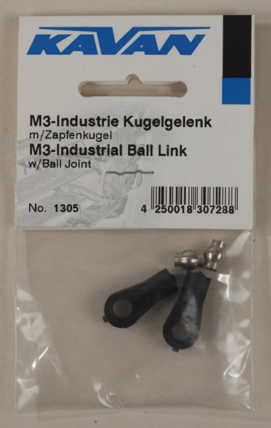 Kavan 1305 M3-Industrie Kugelgelenk m. Zapfenkugel Inh. 2 St.