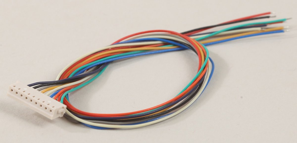 Lenz 80011 LY011 9 poliger JST-Stecker mit Kabel, 200mm, 3,60