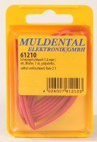 Schrumpfschlauch 1,6 mm rot, Blister, 1 m, polyole