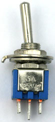 Muldental 70723 Miniatur Kippschalter 2 x UMM (2-poliger Umschalte