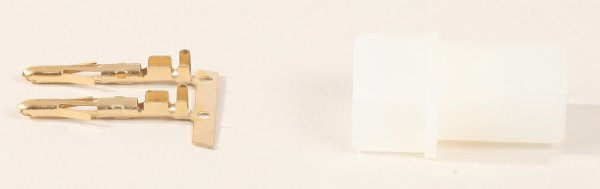 Muldental 71302 AMP-Stecker vergoldet, weiß, 1 Stück