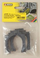 NOCH 34400 Tunnel-Portal 1-gleisig, 2 Stück, 5,5 x 6,5 cm
