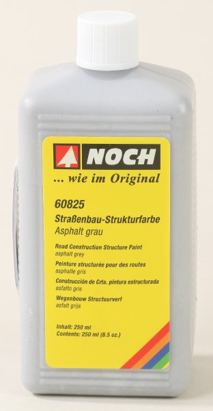 NOCH 60825 Straßenbau-Strukturfarbe Asphalt grau, 250 ml