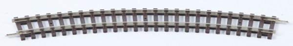 Gebogenes Gleis R1 360,00 mm, 30°, 1/12