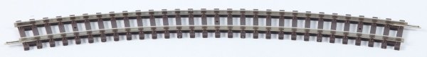 Gebogenes Gleis R2 421,88 mm, 30°, 1/12