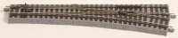 Weiche rechts mit Bettung L 239,07 mm, R9=908,97 mm, 15°