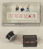 Preiser 10374 Fernmeldearbeiter. Bauzelt. Zubehör  1/87