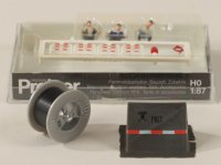 Preiser 10374 Fernmeldearbeiter. Bauzelt. Zubehör  1/87