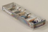 Preiser 10405 Straßenbahnpersonal. Fahrgäste...