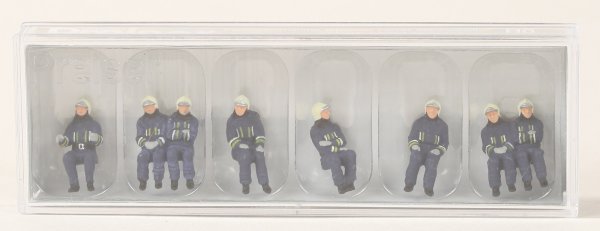 Preiser 10483 Feuerwehrmänner in moderner Einsatz- kleidung  1/87