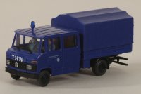 Preiser 37007 I-Truppwagen. THW. MB L 407 D  1/87
