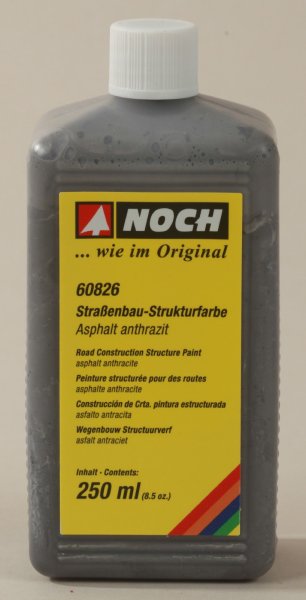 NOCH 60826 Straßenbau-Strukturfarbe Asphalt anthrazit, 250 ml