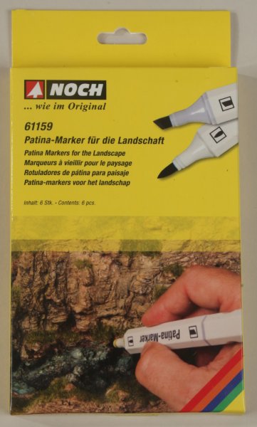 NOCH 61159 Patina-Marker für die Landschaft Inhalt: 6 Marker