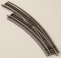 Bogenweiche links mit Bettung R2=421,88 mm