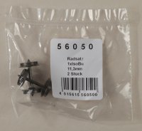 PIKO 56050 Gleichstromradsatz (2 Stck.) 1x Isolierbuchse 11,3mm