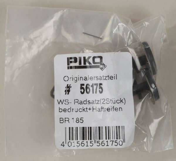 PIKO 56175 Radsatz BR 185 bedruckt mit Haftreifen (AC)