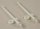 Robbe 1351 Flaggenstock mit Fuss, ca. 72 mm hoch, weiß, 2 Stück