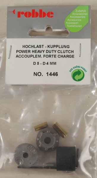 Robbe ROB1446 Hochlastkupplung Ø5/4 auf Ø4/3,2 mm