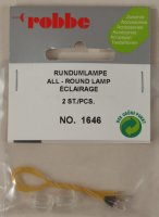 Robbe ROB1646 Rundumlampe 7,5x9 mm transparent (VE2)