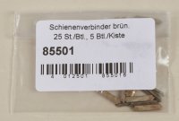 Tillig 85501 Schienenverbinder Neusilber brüniert (Beutel á 25 St.)