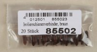 Tillig 85502 Isolierschienenverbinder braun (Beutel 20 Stück)