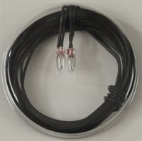 Viessmann 3503 Glühlampen klar T3/4, Ø 2,3 mm, 12 V, 50 mA,2 Kabel, 2 Stück