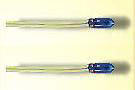 Viessmann 3506 Glühlampen blau T1/2, Ø 1,8 mm, 16 V, 30 mA,2 Kabel, 2 Stück