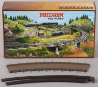 Vollmer 44043 H0 Fahrbahn gebogen, 22,9 cm, 1 Stück