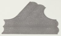 Vollmer 48242 H0 Straßenplatte Kopfsteinpflaster aus Steinkunst,60°-Einmündung, L 22 x B 19,5 cm