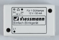 Viessmann 5025 H0 Einfach-Blinkelektronik mit blauer Glühlampe