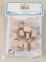 Viessmann 6005 Hausbeleuchtungs-Startset, 12 Boxen, 4 verschiedene Größen, 1 LED weiß