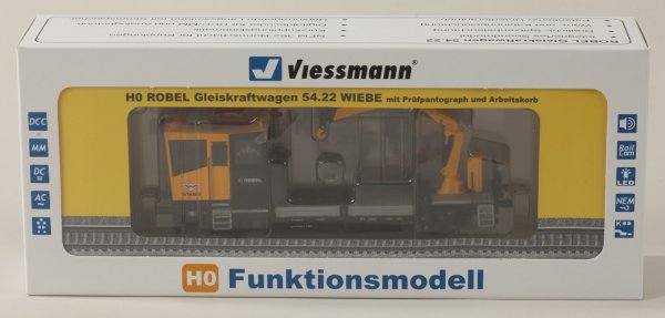 Viessmann 2618 H0 ROBEL Gleiskraftwagen 54.22 WIEBE *A* Prüfpantograph und Arbeitskorb, Funktionsmodell 2L