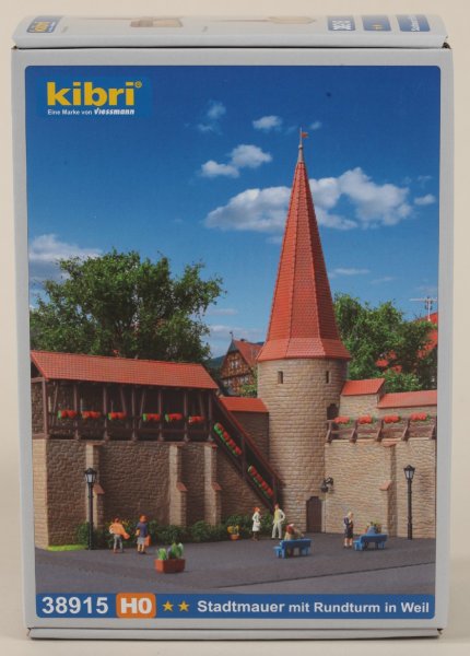 Kibri 38915 H0 Stadtmauer mit Rundturm in Weil