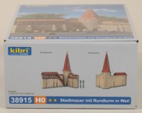 Kibri 38915 H0 Stadtmauer mit Rundturm in Weil
