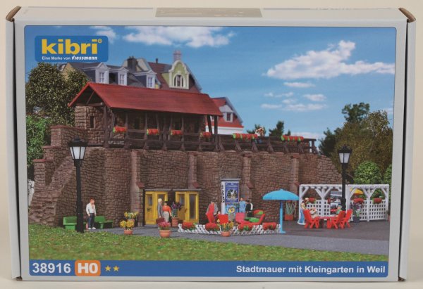 Kibri 38916 H0 Stadtmauer mit Kleingarten in Weil