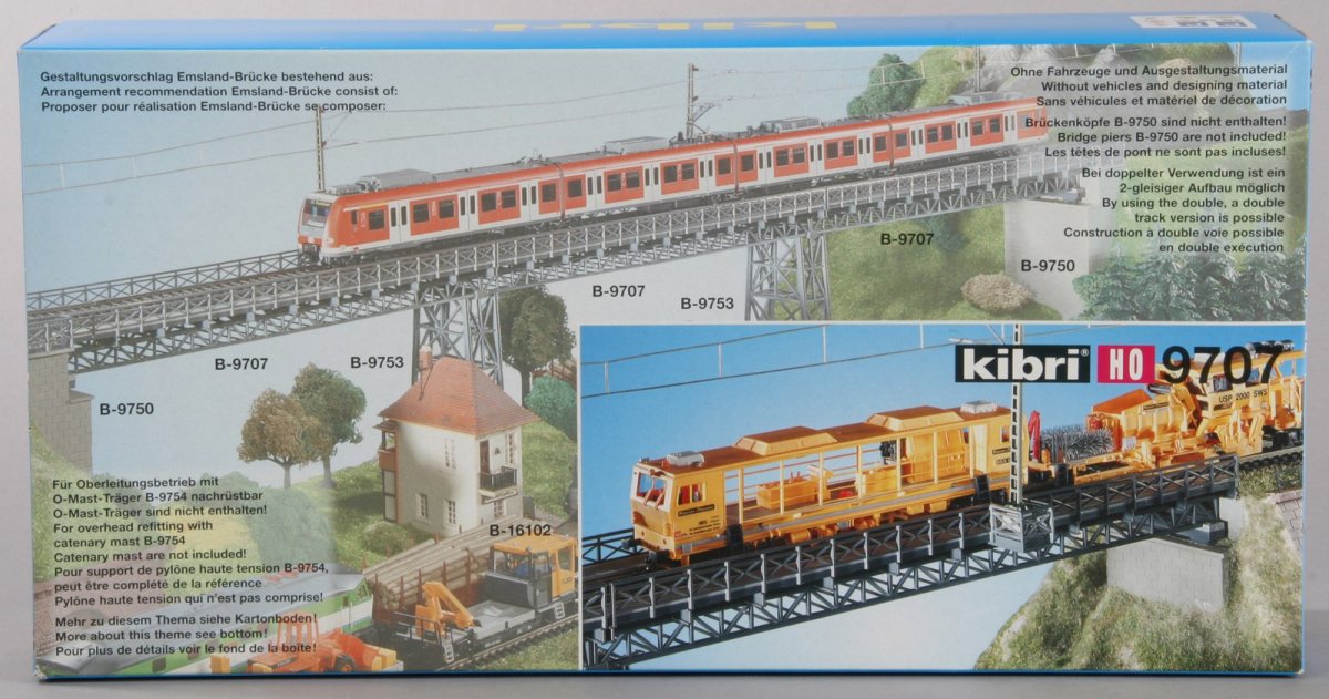 Kibri 39707 H0 Fachwerk-Stahlbrücke, eingleisig, 31,95