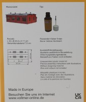 H0 Lokschuppen mit Türschließvorrichtung, zweiständig
