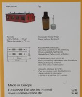 Vollmer 45752 H0 Lokschuppen mit Türschließvorrichtung, zweiständig