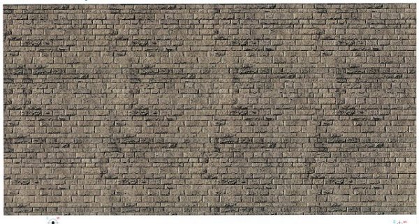 Vollmer 47368L N Mauerplatte Haustein natur aus Karton, 25 x 12,5 cm