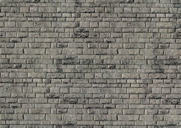 Vollmer 47369 N Mauerplatte Porphyr aus Karton, 25 x 12,5 cm,10 Stück