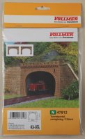 Vollmer 47812 N Tunnelportal, zweigleisig, 2 Stück